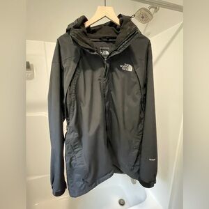 North Face HyVent Rain Jacket w/ pit zips XL